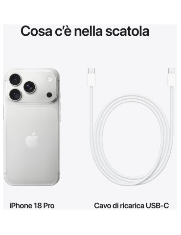 Apple iPhone 18 Pro 1TB Argento Europa